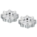 2pcs Round Wheel Handle Faucet Handles Manifold Gauges Knob Plastic