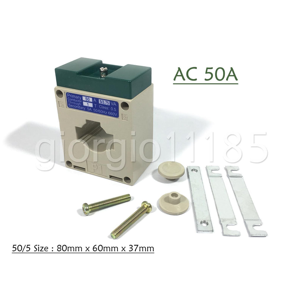 AU Stock LCD Digital AMP Current Panel Meter Ammeter AC50A & Current Transformer