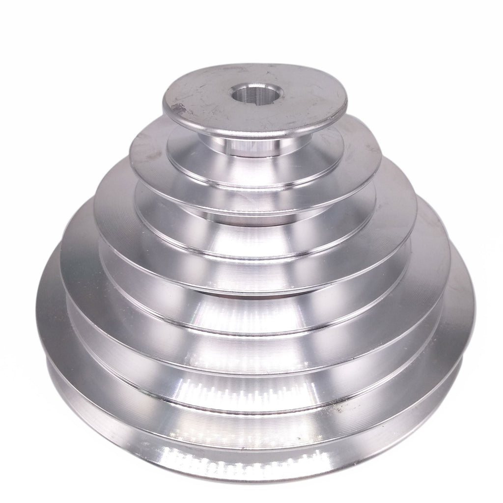 14mm Bore 5 Step A Type V-Belt Pagoda Pulley Belt Outter Dia 54-150mm