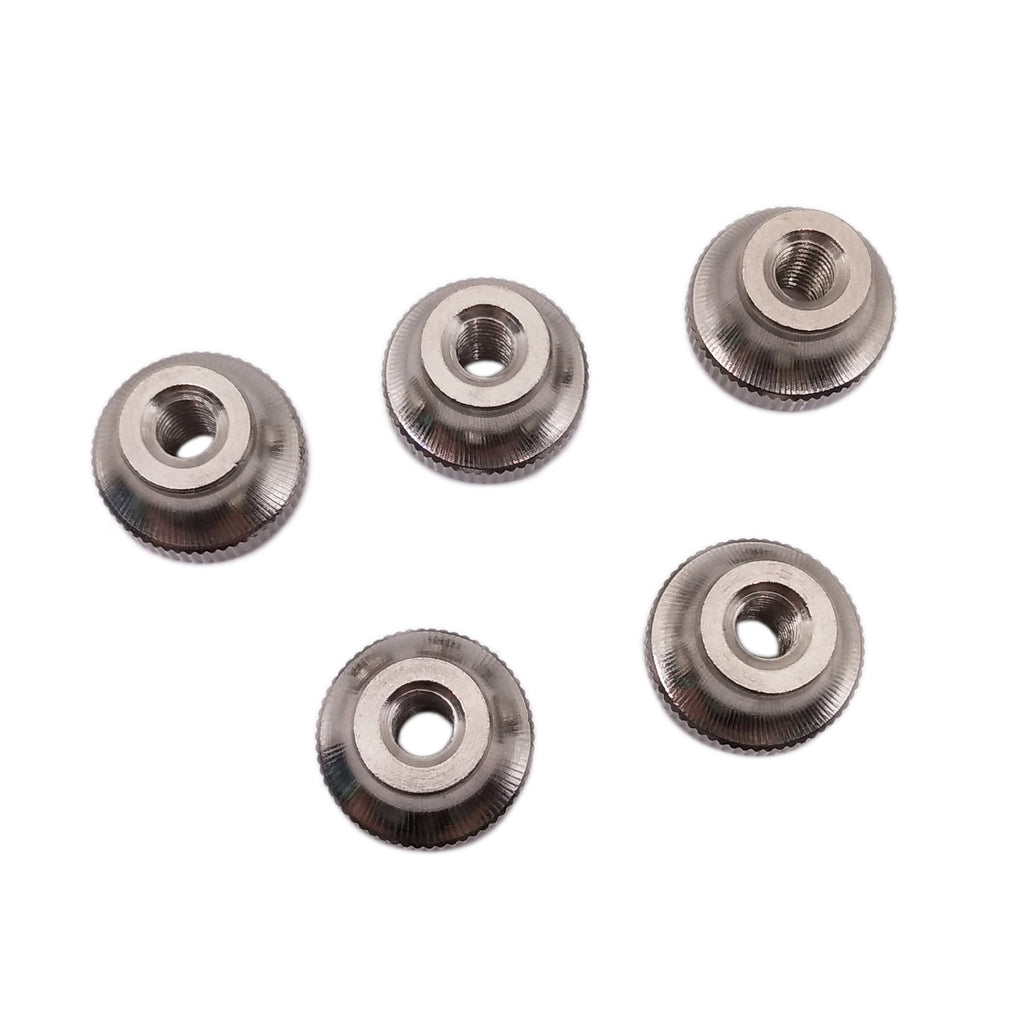 US Stock 5pcs M5 x 0.8mm Stainless Steel Knurled Thumb Nut Right Hand Thread