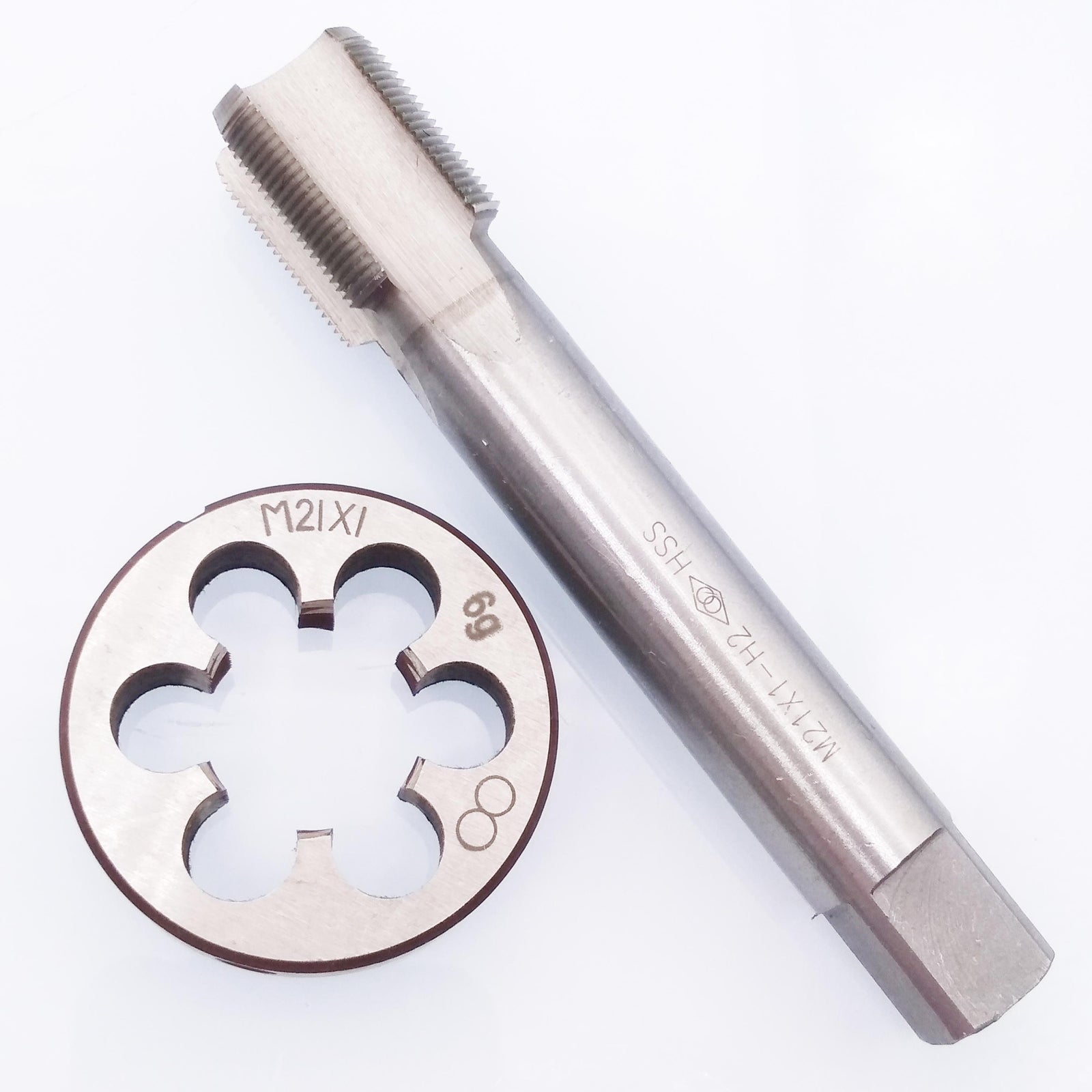 US Stock HSS M21 x 1mm Tap & M21 x 1.0mm Die Metric Thread Right Hand
