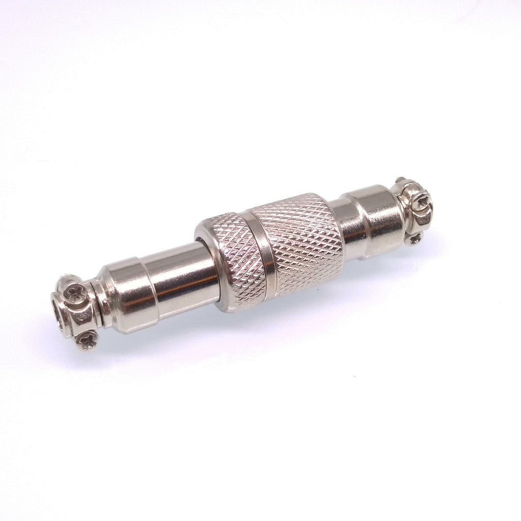 2Sets GX12 3Pin 12mm Panel Mounting Metal Aviation Connector Plug + Socket