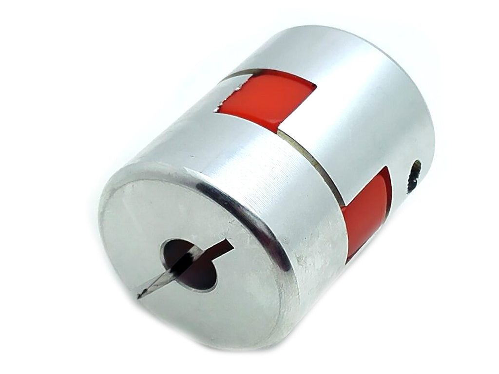 US Stock 8x12.7mm 1/2" CNC Flexible Plum Coupling Shaft Coupler Connect D25 L30