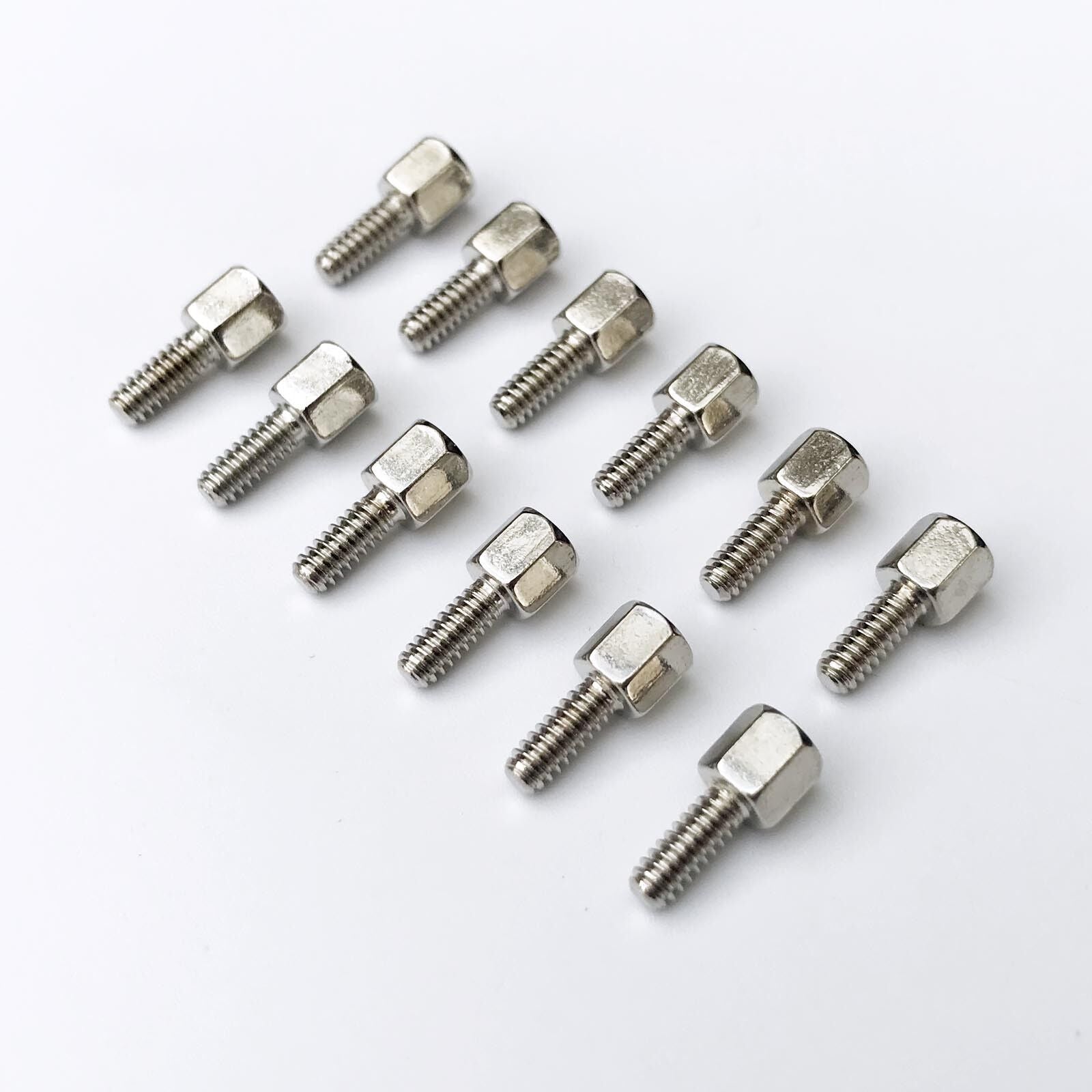 25pcs Brass #4-40x5+7 Jackscrew Cylinder Screw Motherboard VGA DB9 DVI COM Port