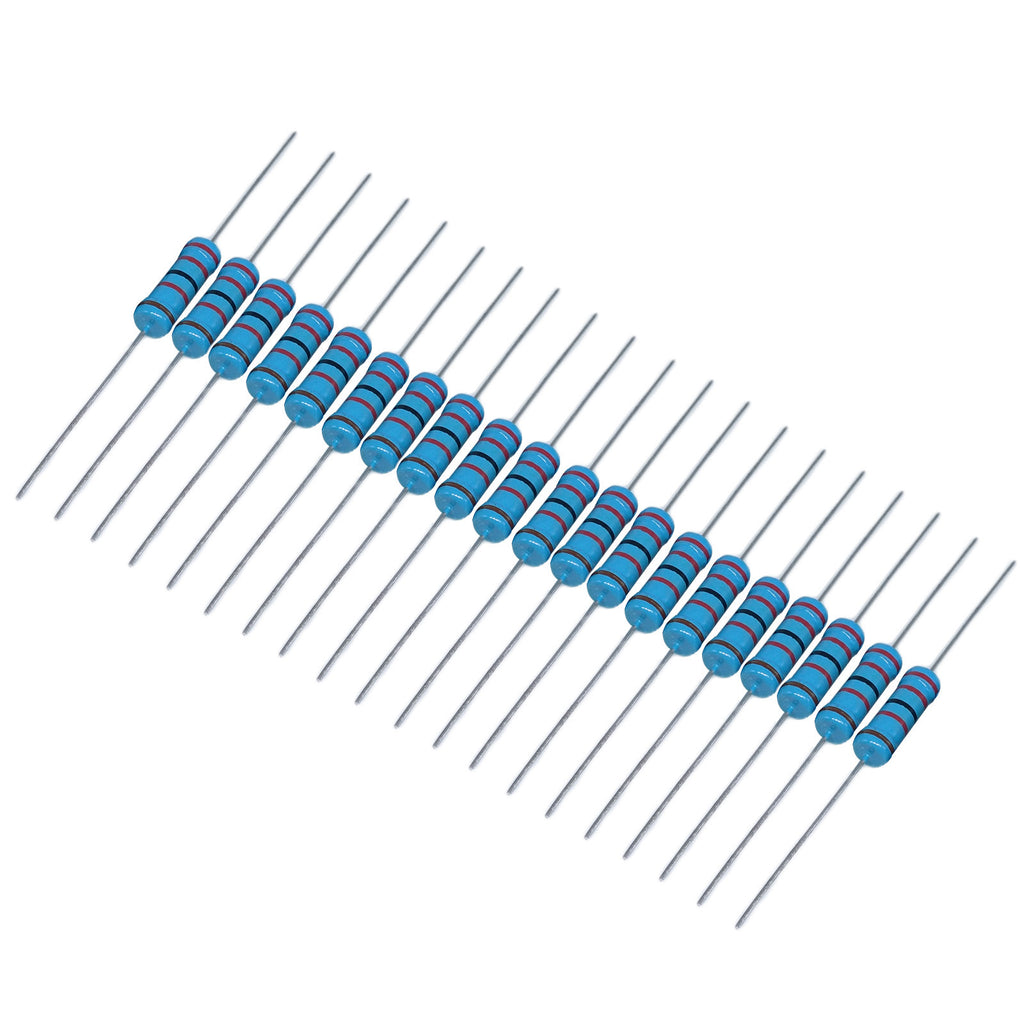 20pcs 100K ohm Metal Film Resistor 3W +/- 1% 3 Watt High Quality