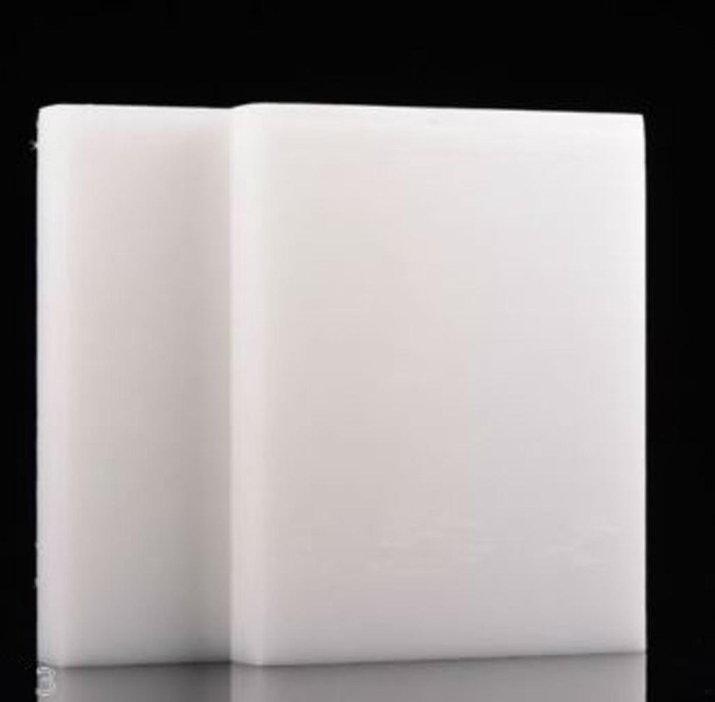 US Stock 20mm ±10% x 3.937" x 3.937" UHMW PE Plastic Sheet Plate Natural White