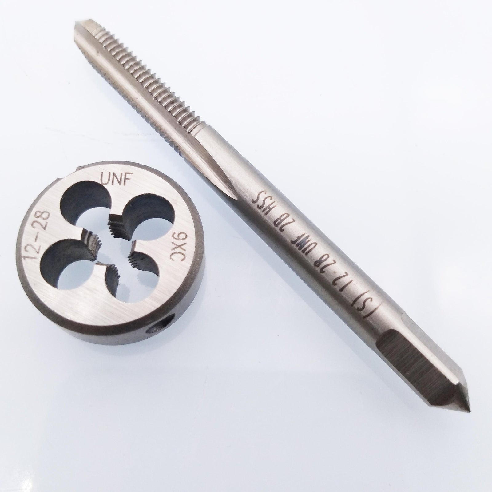 HSS 12-28 UNF Tap & 12-28 UNF Die Right Hand