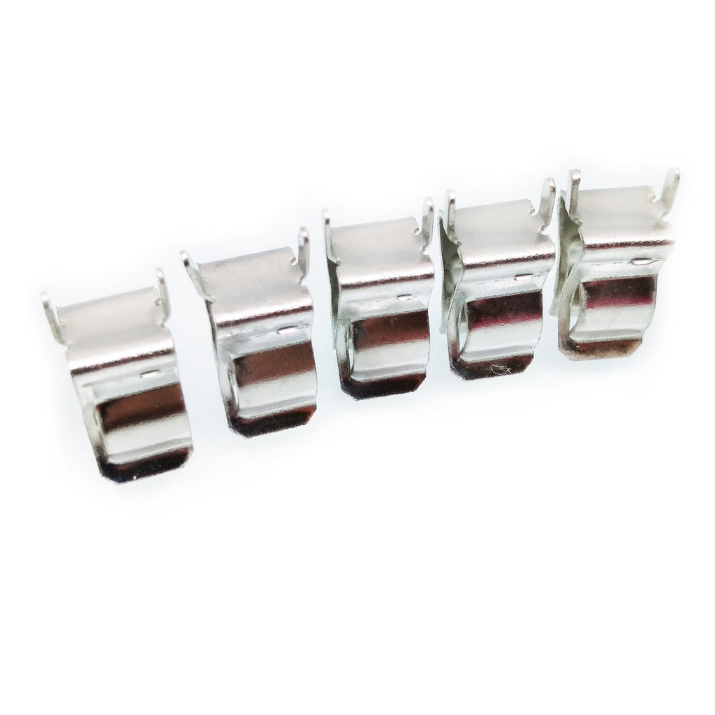 US Stock 100pc 6 x 30mm Fuse Clip Fuse Holder Copper and Nickel Plated Fuse Base