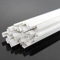 AU Stock  20pcs 4 x 4 x 250mm ABS Styrene Plastic L Shape Right Angle Bars White