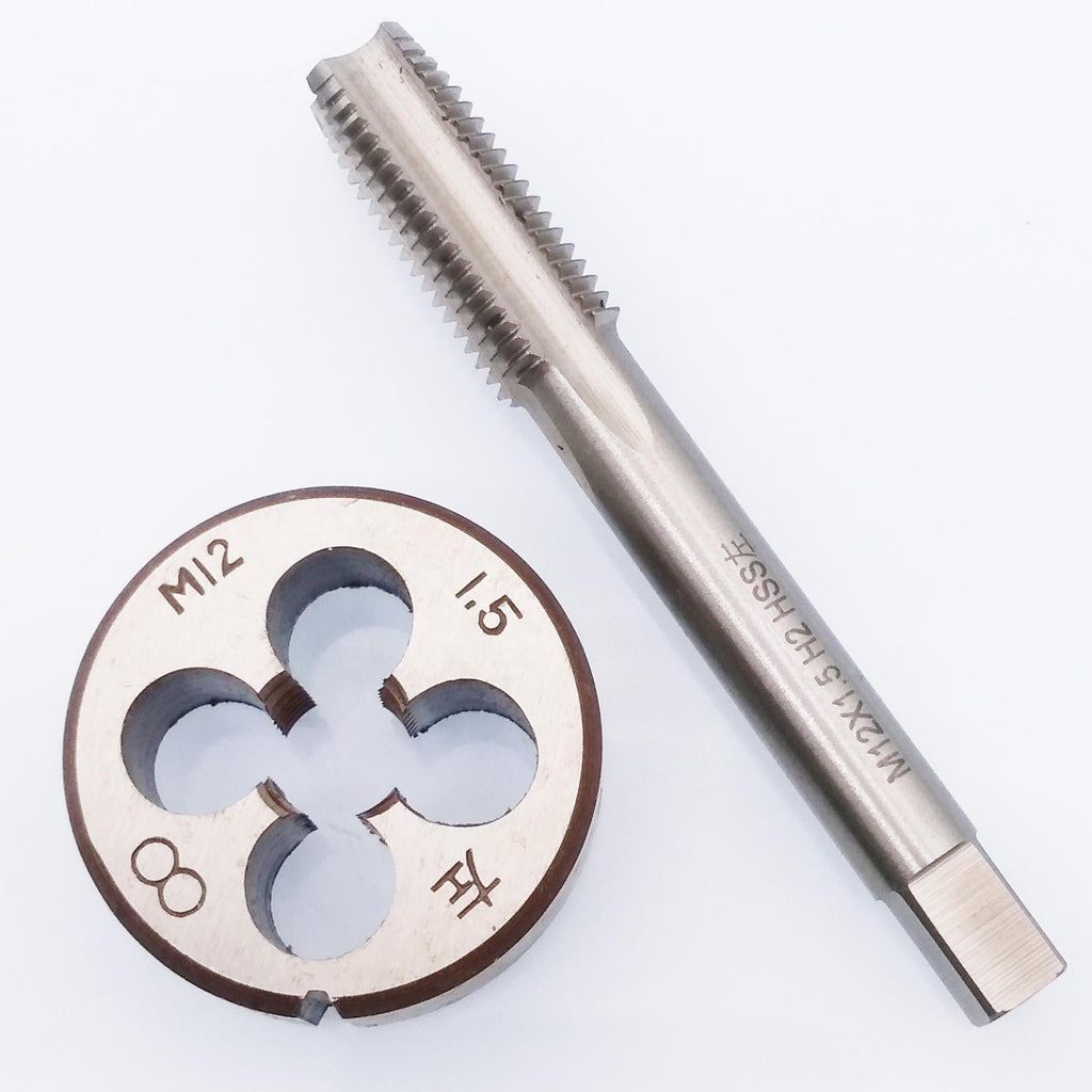 AU Stock HSS M12 x 1.5mm Tap & M12 x 1.5mm Die Metric Thread Left Hand