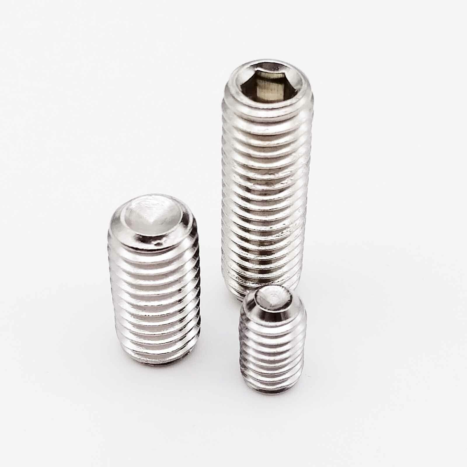 50pcs M3 x 16mm Hex Hexagon Socket Allen Head Cup Point Grub Set Screw Bolt