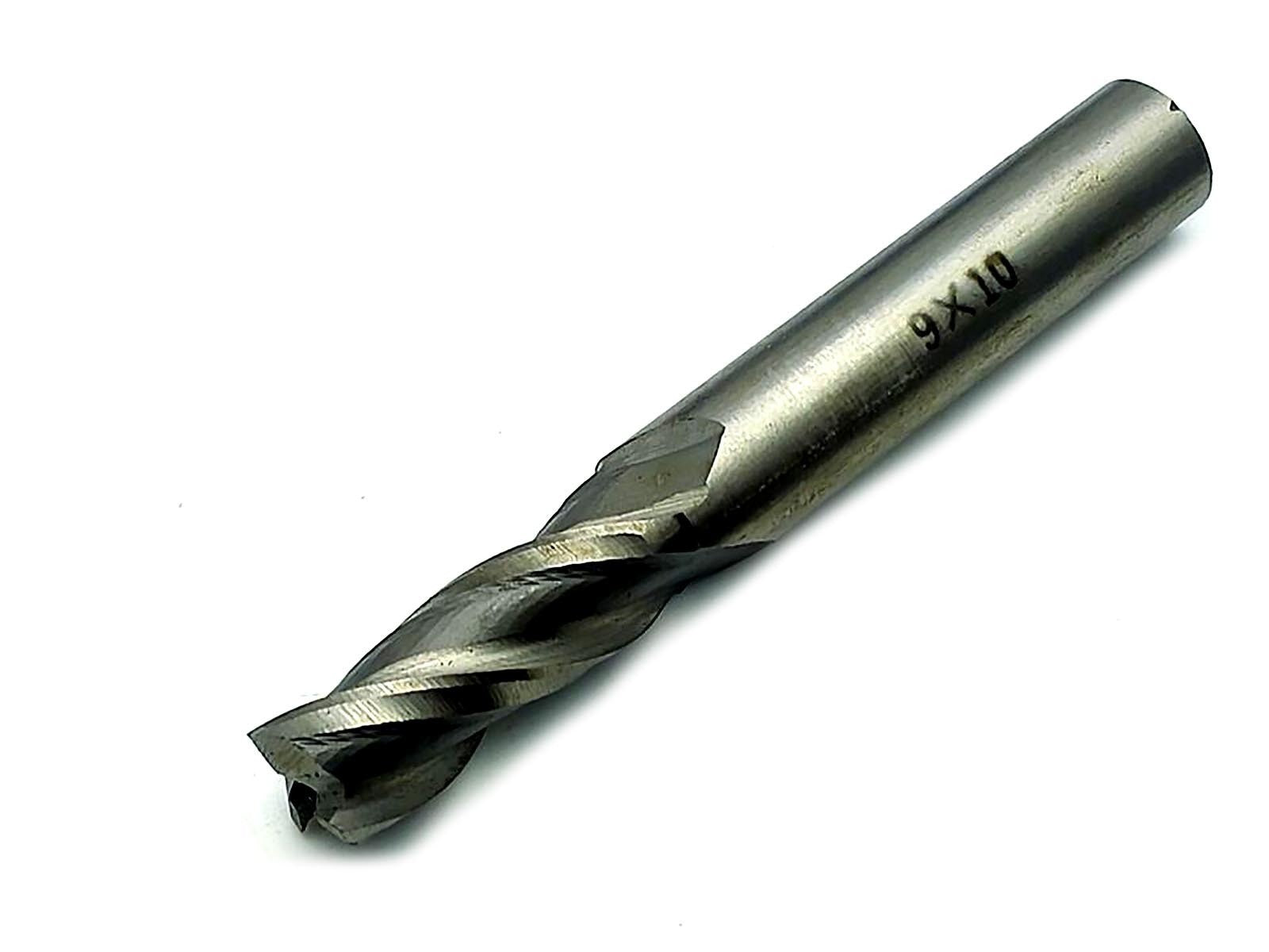 US Stock 3pcs 9mm Three 3 Flute HSS & Aluminium End Mill Cutter CNC Bit