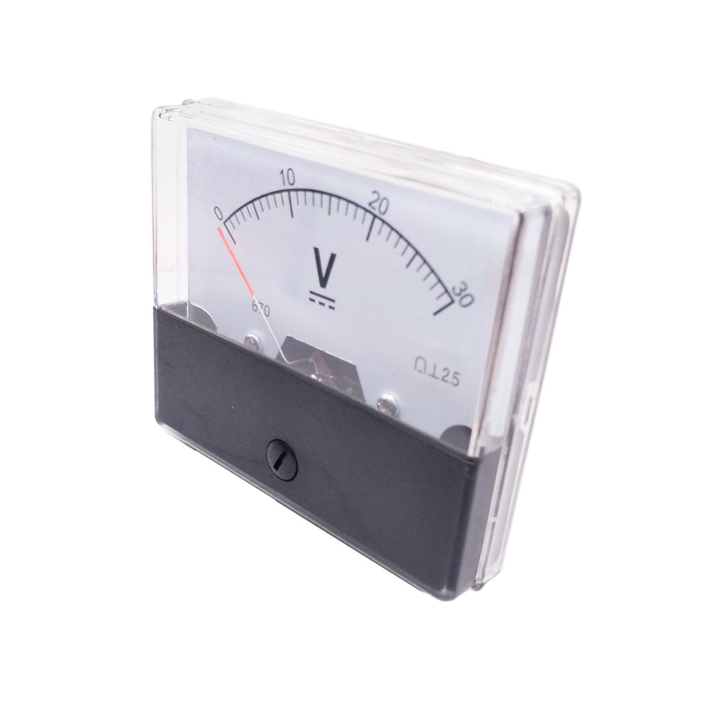 Analog Panel Volt Voltage Meter Voltmeter Gauge DH-670 0-30V DC