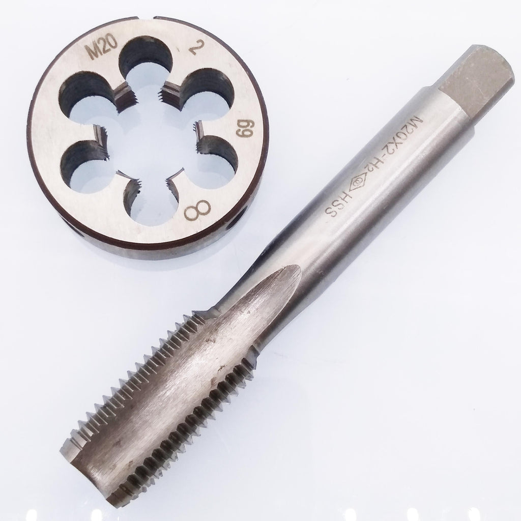 US Stock HSS M20 x 2mm Tap & M20 x 2.0mm Die Metric Thread Right Hand