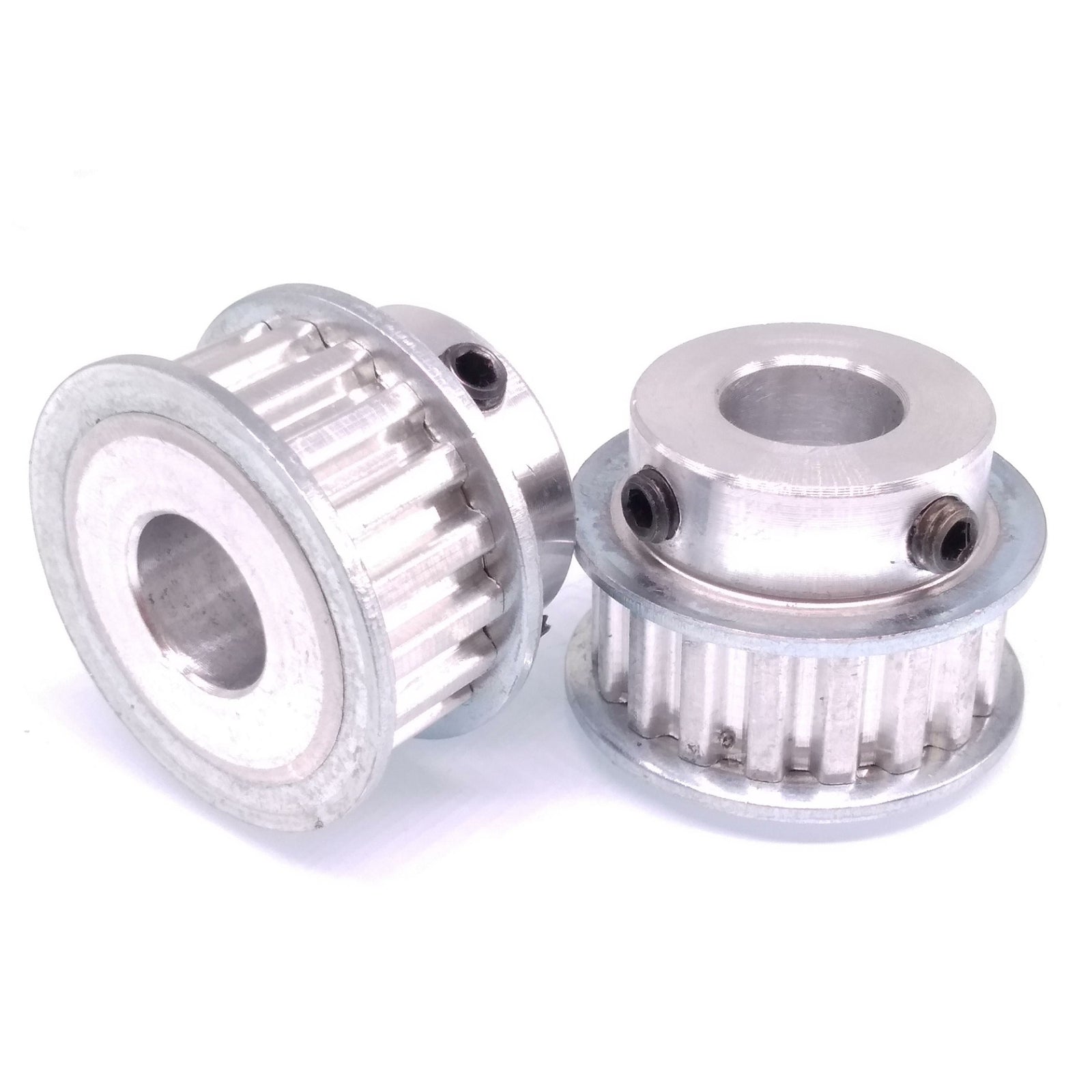 2x XL 18T Timing Belt Pulley Synchronous Wheel 12mm Bore For 10mm Width Belt
