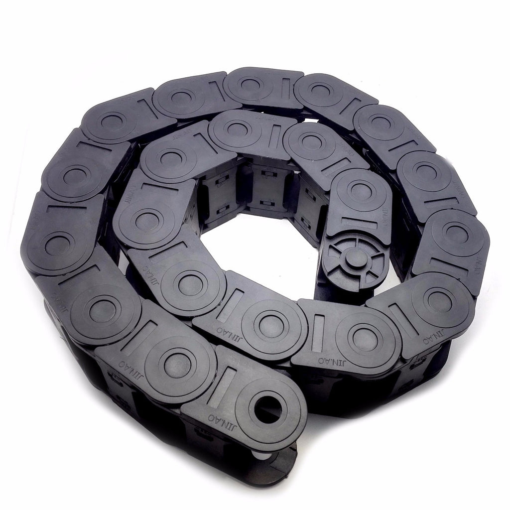 US Stock 1M 1000mm Black Long Nylon Cable Drag Chain Wire Carrier 25 x 38mm