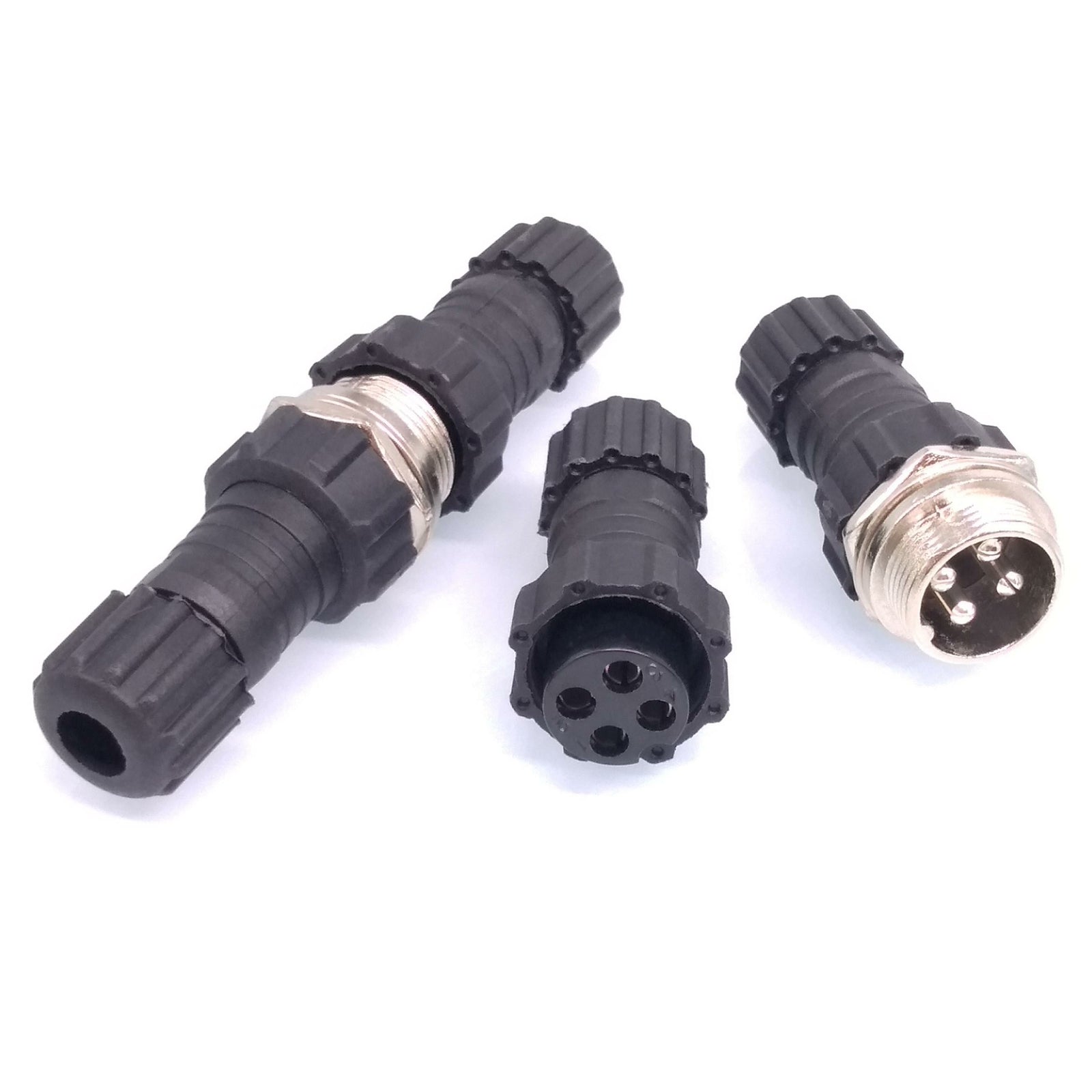 AU Stock 2Sets GX16 Waterproof Aviation Connector Plug Socket Sensor 4pin