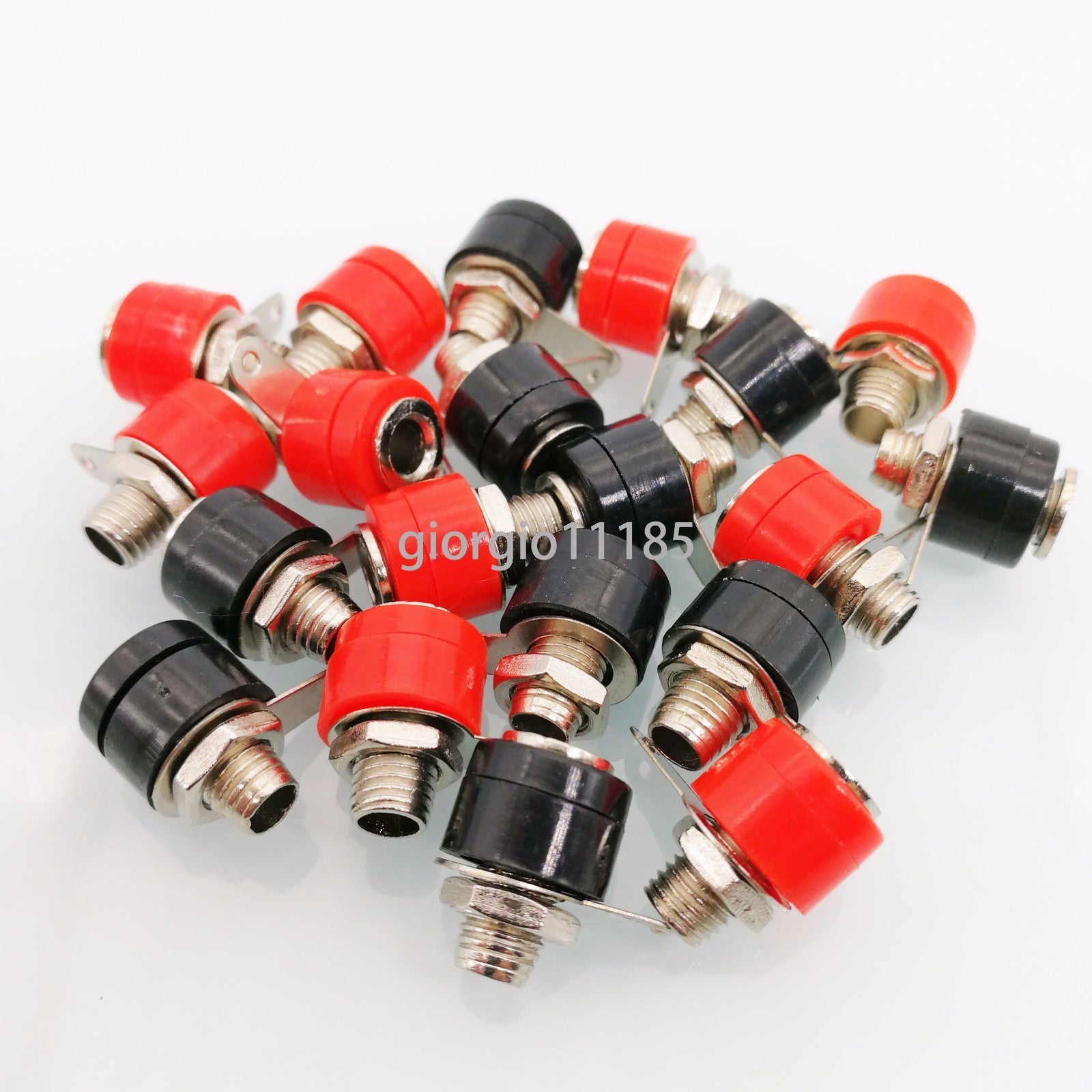 20x 4mm Banana Plug Female Jack Socket Speaker Connector Red Black 312A