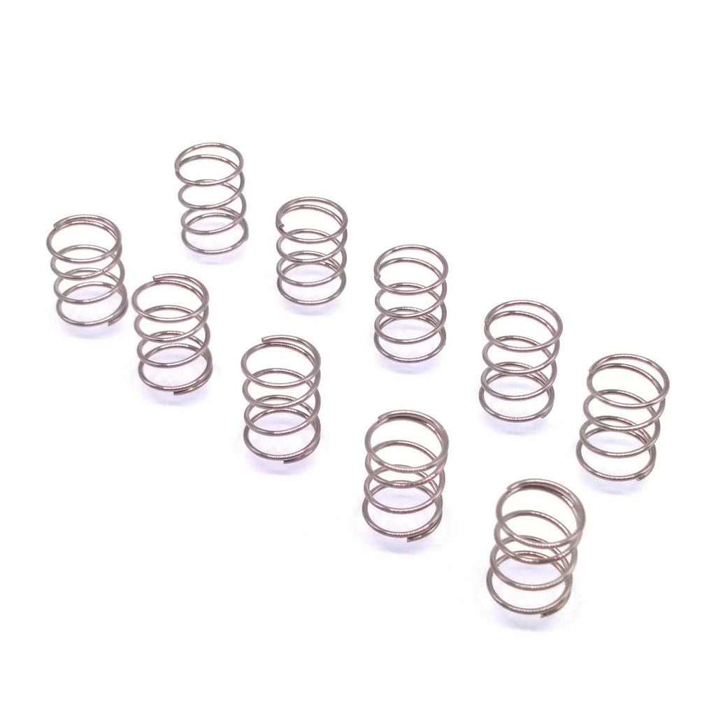 10x 0.6mm Wire Dia Stainless Steel Compression Spring Pressure OD 8mm Length 10