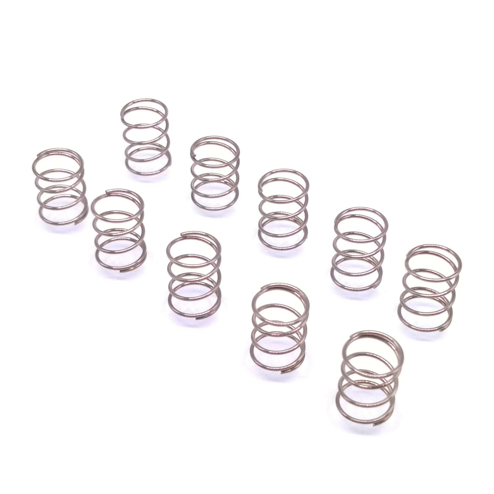 10x 0.6mm Wire Dia Stainless Steel Compression Spring Pressure OD 8mm Length 10