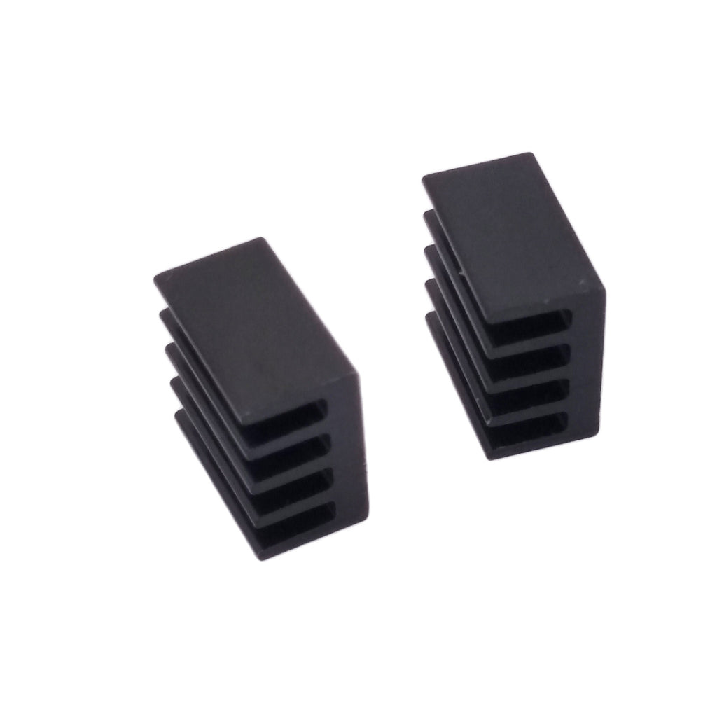 US Stock 20pcs 8.7 X 8.7 X 5.1mm Mini Black Square Aluminum Heat Sink For IC