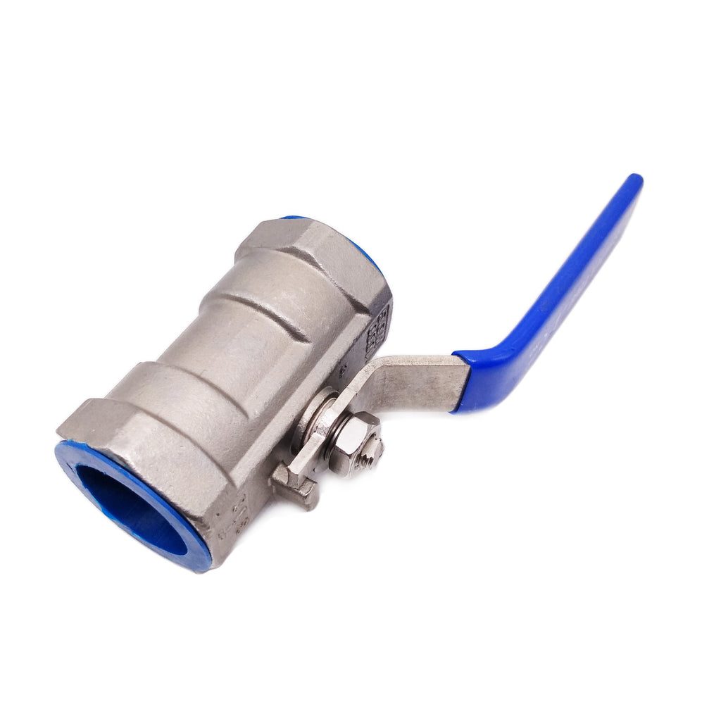 US Stock 1" NPT Female 1-Piece 316 Stainless Steel Prot Ball Valve WOG1000