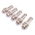 5Sets GX12 7Pin 12mm Panel Mounting Metal Aviation Connector Plug + Socket