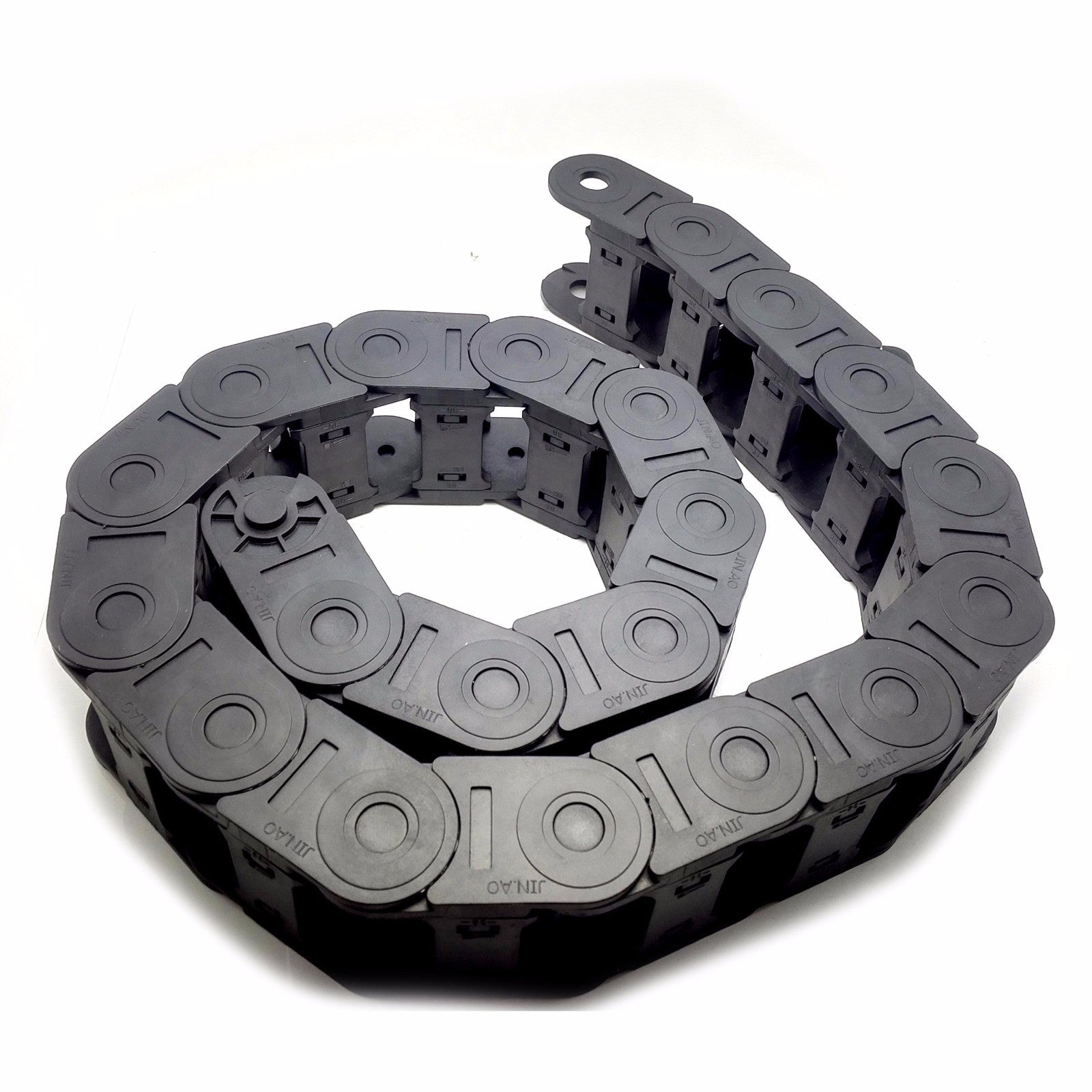 US Stock 1M 1000mm Black Long Nylon Cable Drag Chain Wire Carrier 25 x 38mm