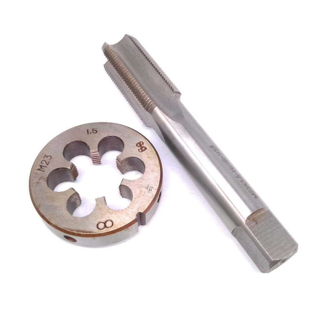 US Stock HSS M23 x 1.5mm Tap & M23 x 1.5mm Die Metric Thread Right Hand