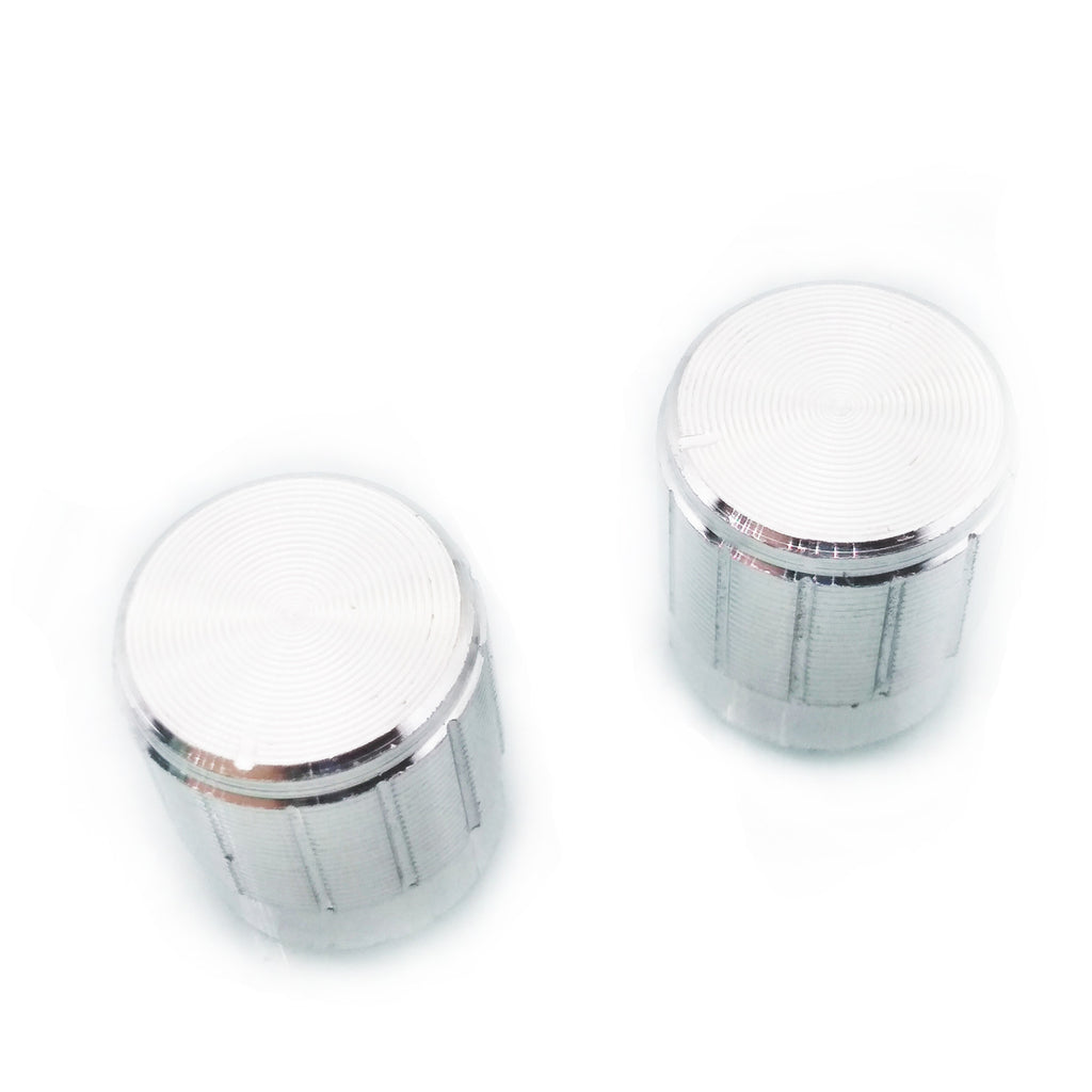US Stock 10x Aluminum Hi-Fi CD Volume Tone Control Potentiometer Knob 6mm Silver