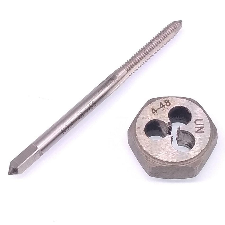 US Stock HSS 4-48 Tap & 4-48 Hexagon Die Thread Right Hand Set