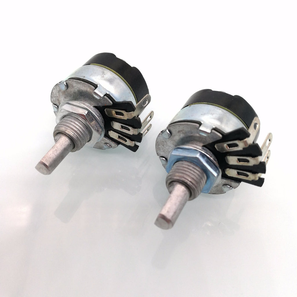 US Stock 2pcs 47K ohm A47K Logarithmic Nolinear Potentiometer 2W Switch WH134-2