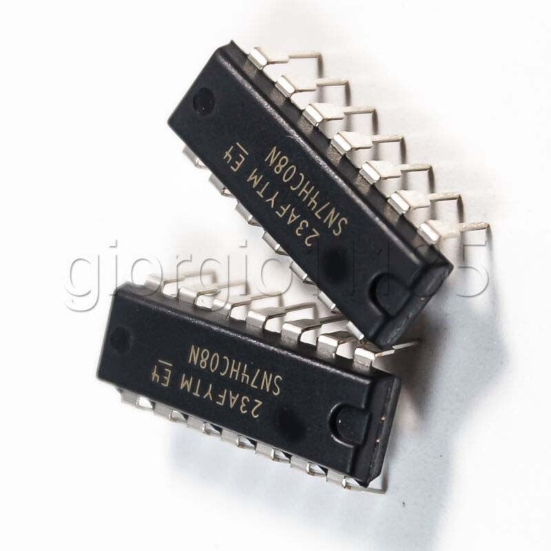 US Stock 20PCS 74HC08N DIP-14 74HC08 HC08 Quad 2-input AND Gate IC