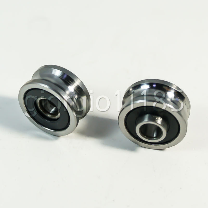 US Stock SG25 U Groove 8 x 30 x 14mm Ball Track Guide Bearing Textile Machine