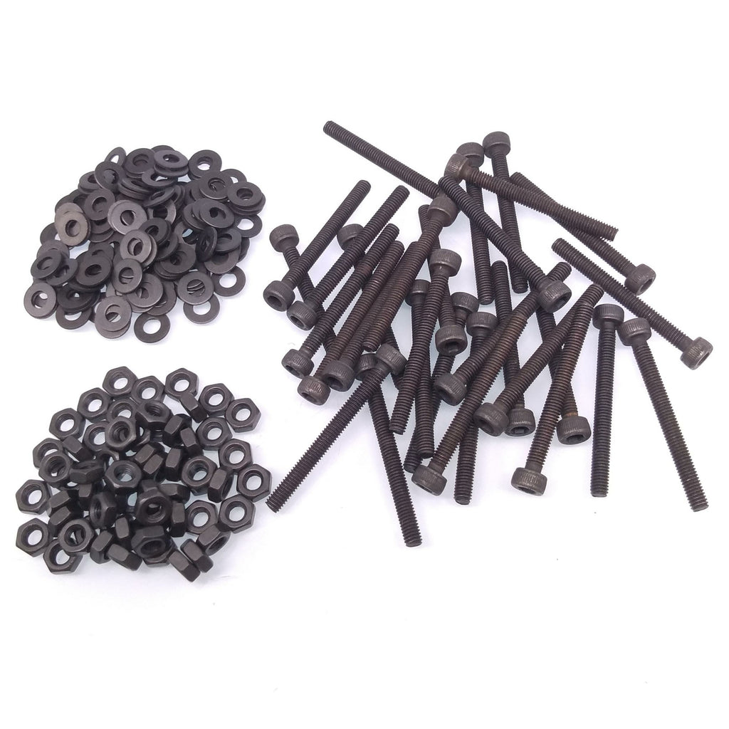 100x M3 x 30mm Socket Head Cap Screws Alloy Steel Allen Socket Drive Nuts Washer