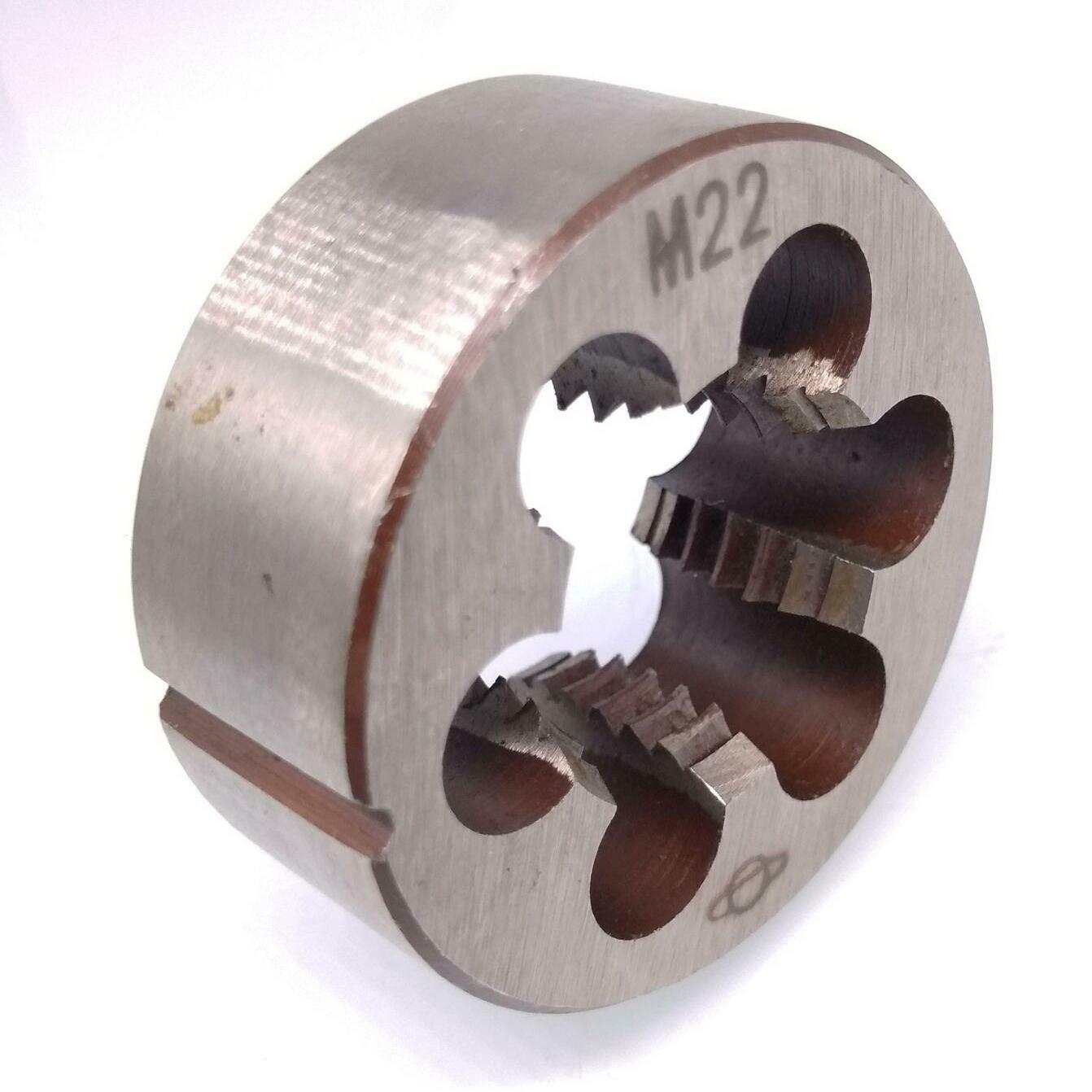 HSS M22 x 2.5mm Taper & Plug Tap & M22 x 2.5mm Die Metric Thread Right Hand