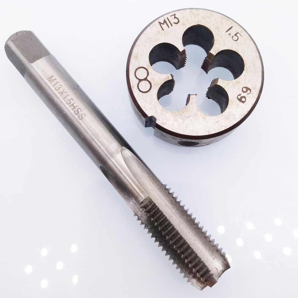 US Stock HSS M13 x 1.5mm Tap & M13 x 1.5mm Die Metric Thread Right Hand