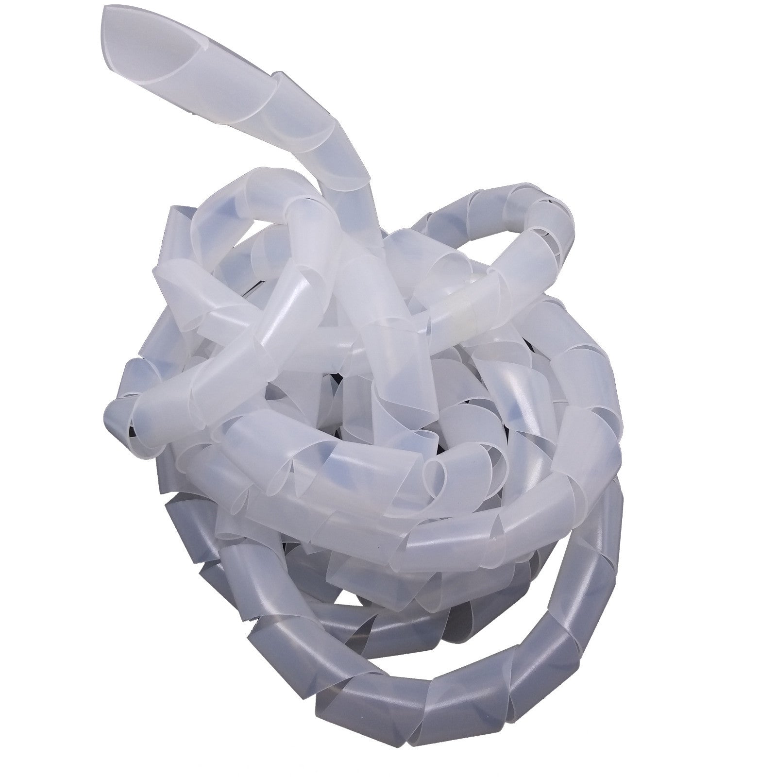 US Stock 3M 9.84 Feet Roll 20mm Spiral Wrapping Band Cable Management White ROHS