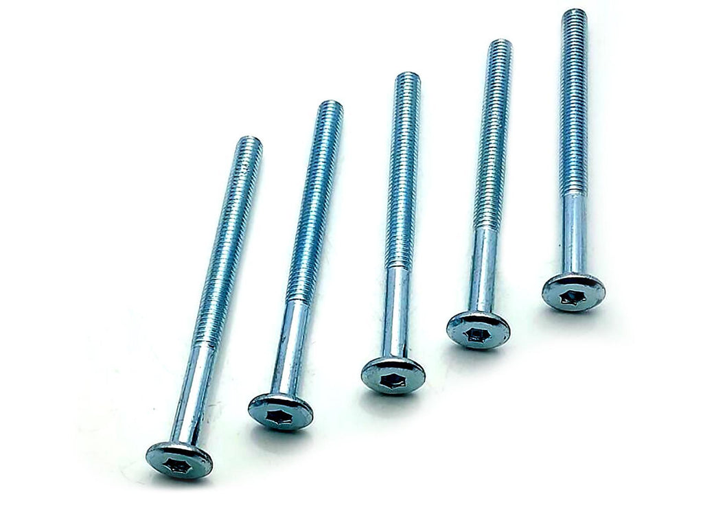 US Stock 10x M6x75mm Furniture SHCS Flat Round Socket Head Cap Screws Allen Bolt