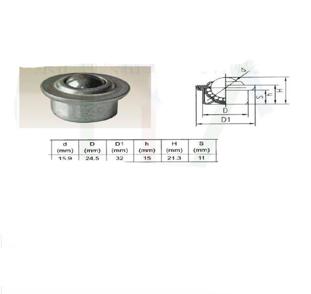 US Stock 5pcs 16mm Ball Metal Transfer Bearing Unit Ball Wheel Conveyor Roller