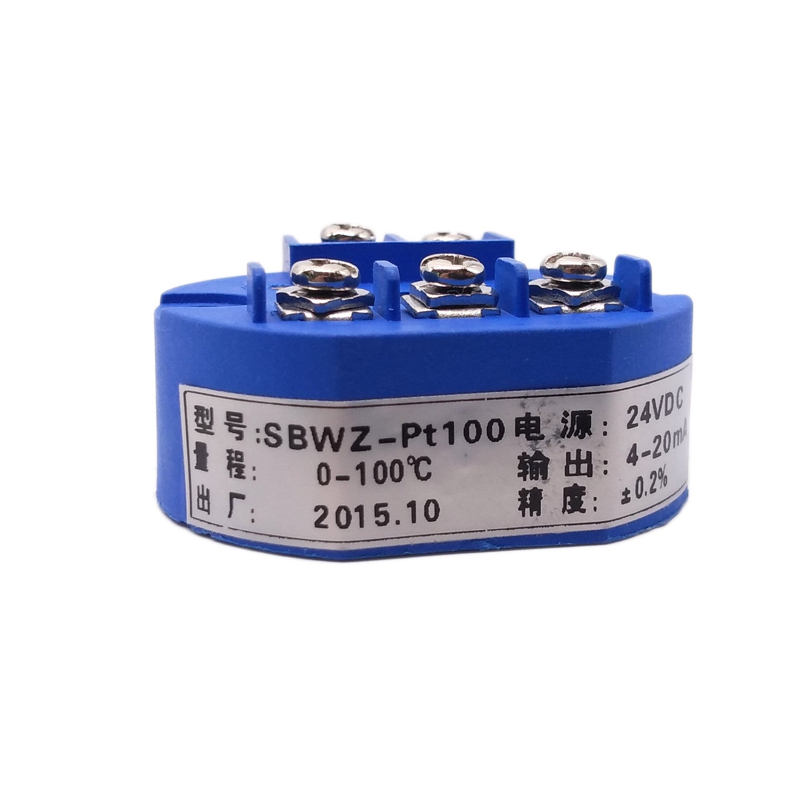 US Stock 0-100℃ 4-20MA RTD PT100 SBW Temperature Sensor Stable Transmitter 24VDC