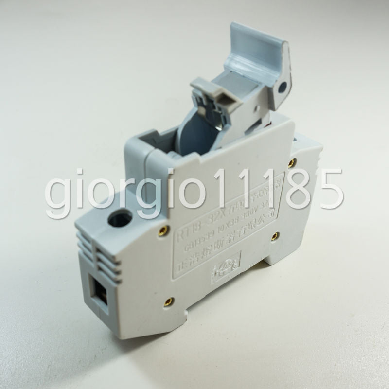 US Stock RT18-32X AC 380V 32A 1 Pole 10x38mm DIN Rail Mount Fuse Holder Base AD