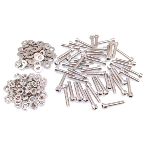 200x M3 x 20mm Socket Head Cap Screws Stainless Steel Allen Socket Nuts Washers