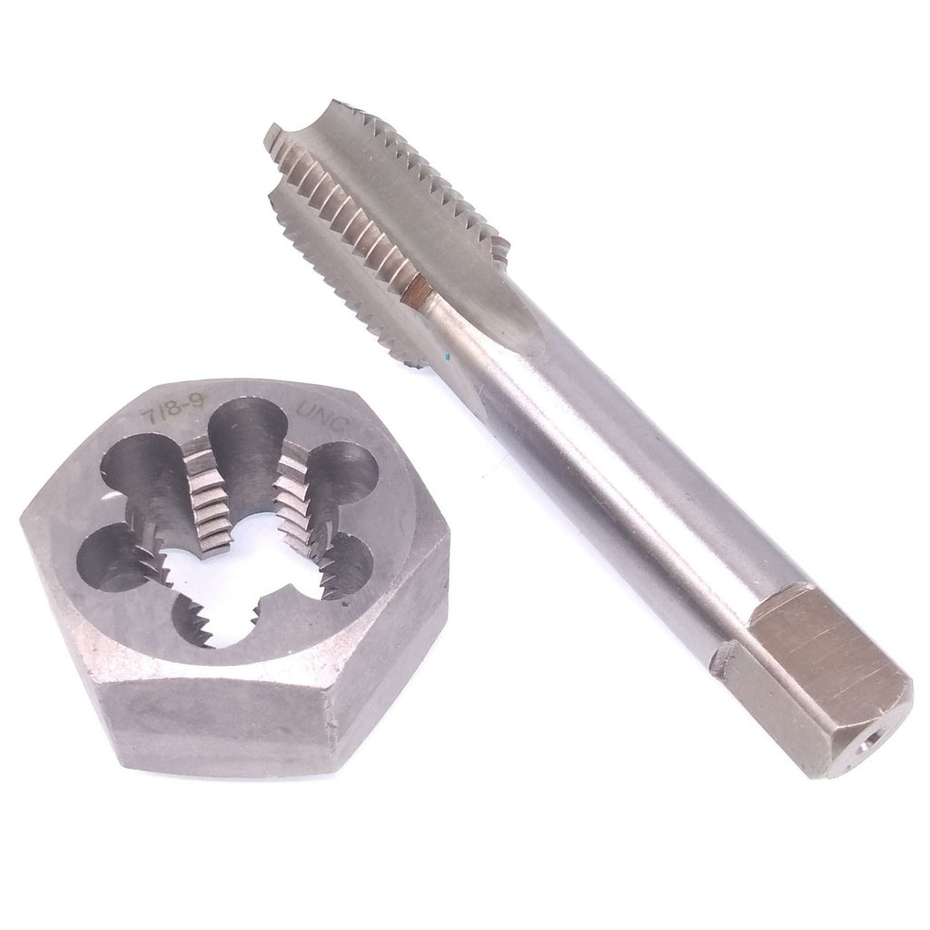 US Stock HSS 7/8-9 Tap & 7/8-9 Hexagon Die Thread Right Hand Set