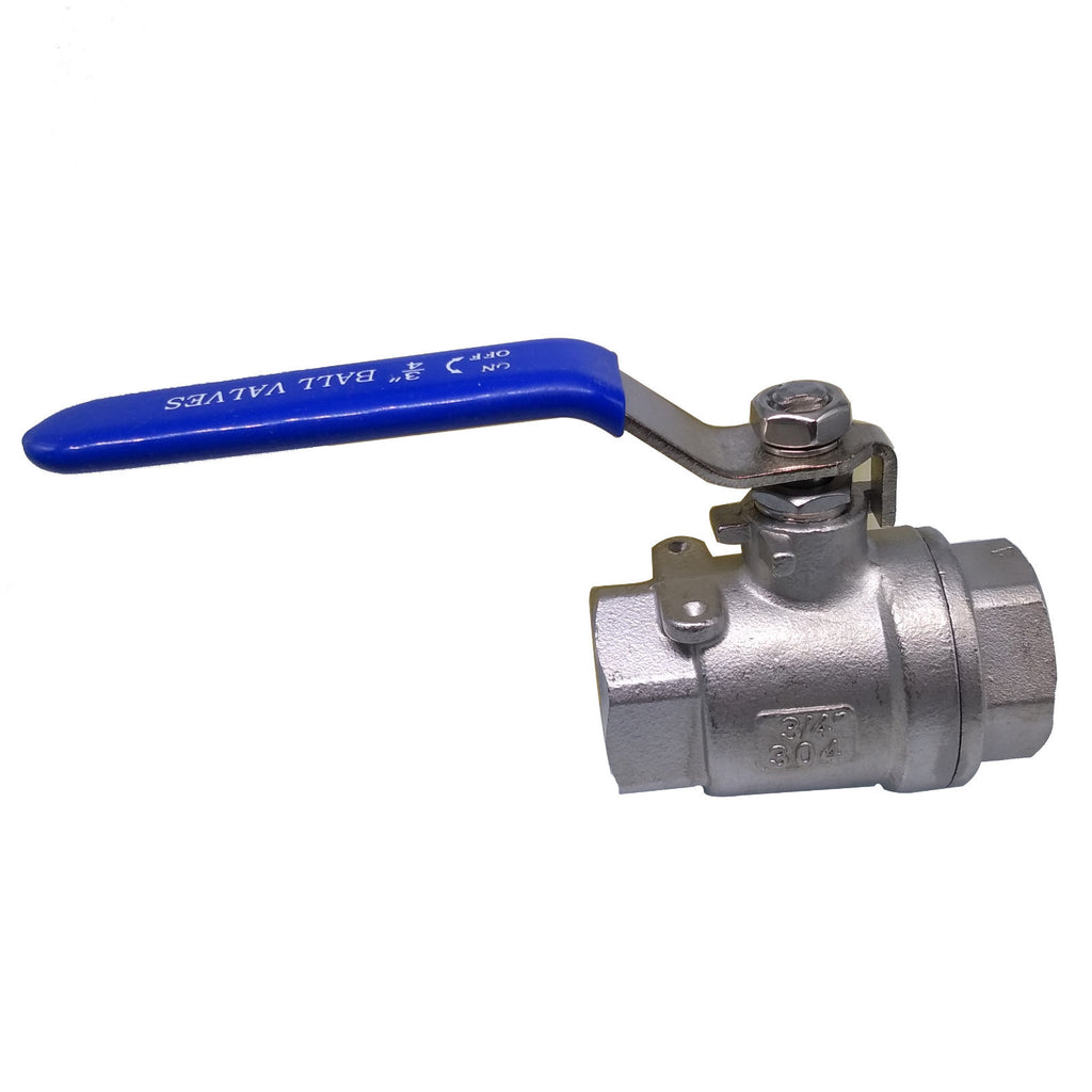 US Stock 3/4" NPT Female 304 Stainless Steel Full Port Ball Valve WOG1000