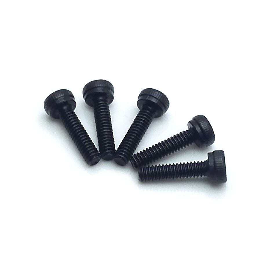 US Stock 50pcs M2 x 8mm Black Alloy Steel Allen Hex Socket Cap Head Screw DIN912