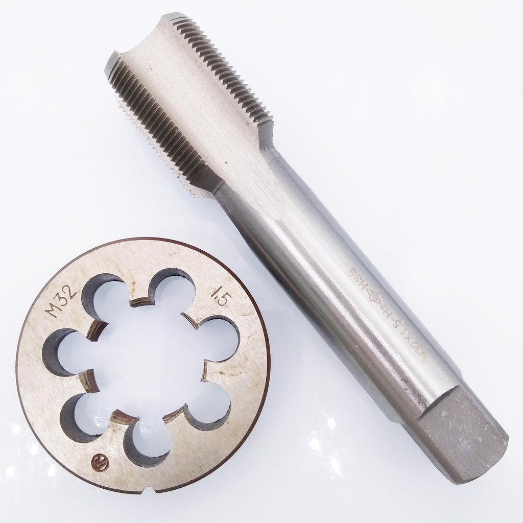 US Stock HSS M32 x 1.5mm Tap & M32 x 1.5mm Die Metric Thread Right Hand