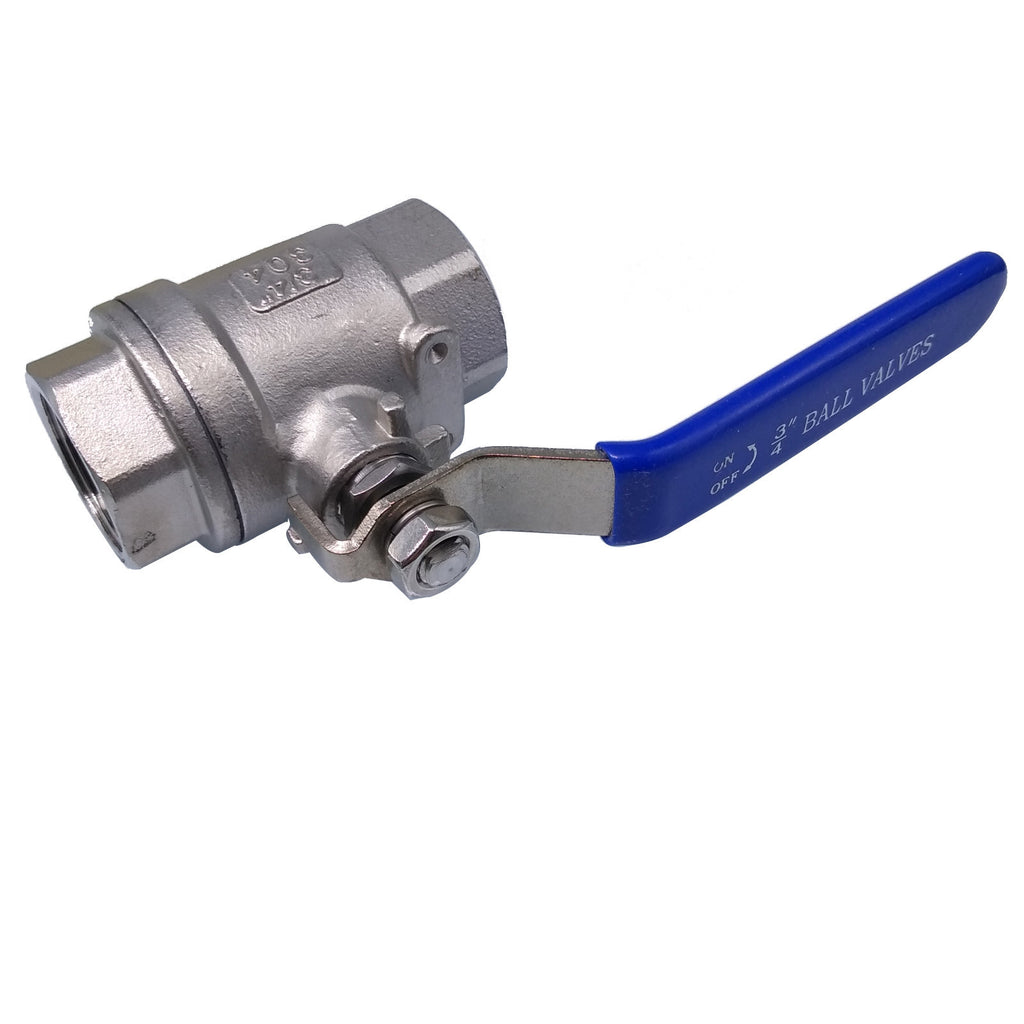 US Stock 3/4" NPT Female 304 Stainless Steel Full Port Ball Valve WOG1000
