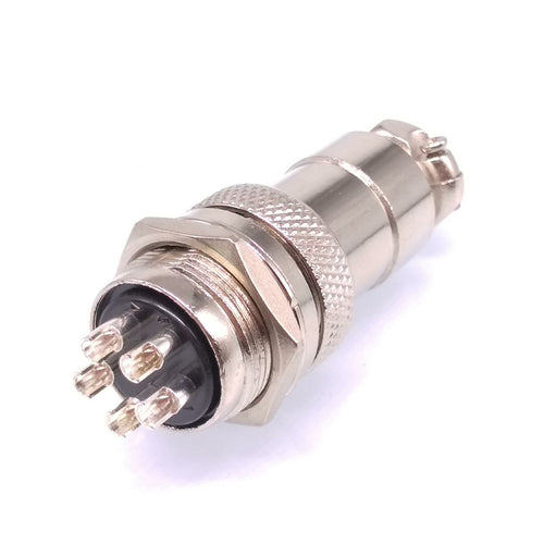 1Set GX20 5Pin 20mm Panel Mounting Metal Aviation Connector Plug + Socket