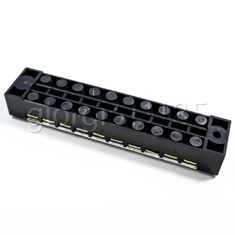 US Stock 5pcs 600V 15A Double Row 10 Position Terminal Barrier Block Connector